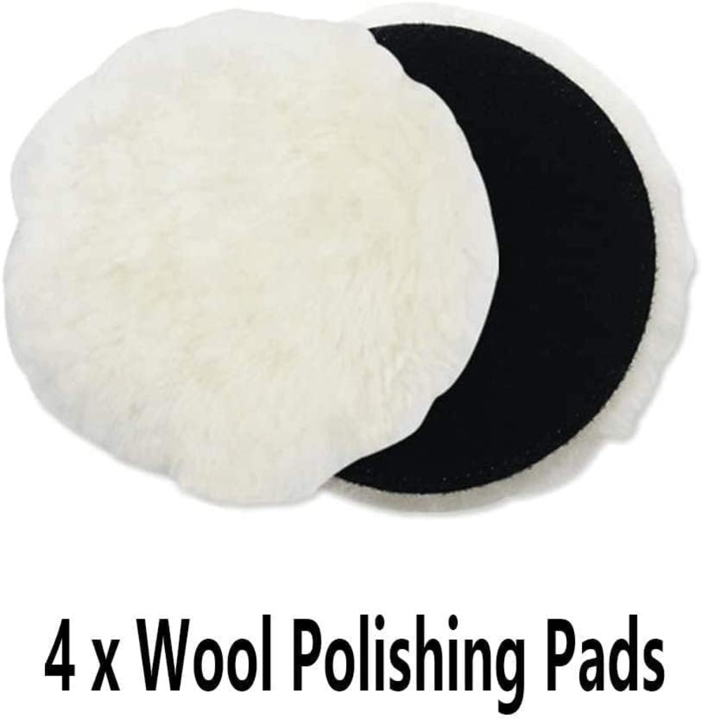 6 Pcs 5 Inch Wool Polishing Bu - Polish Pad Set Buffer review and price