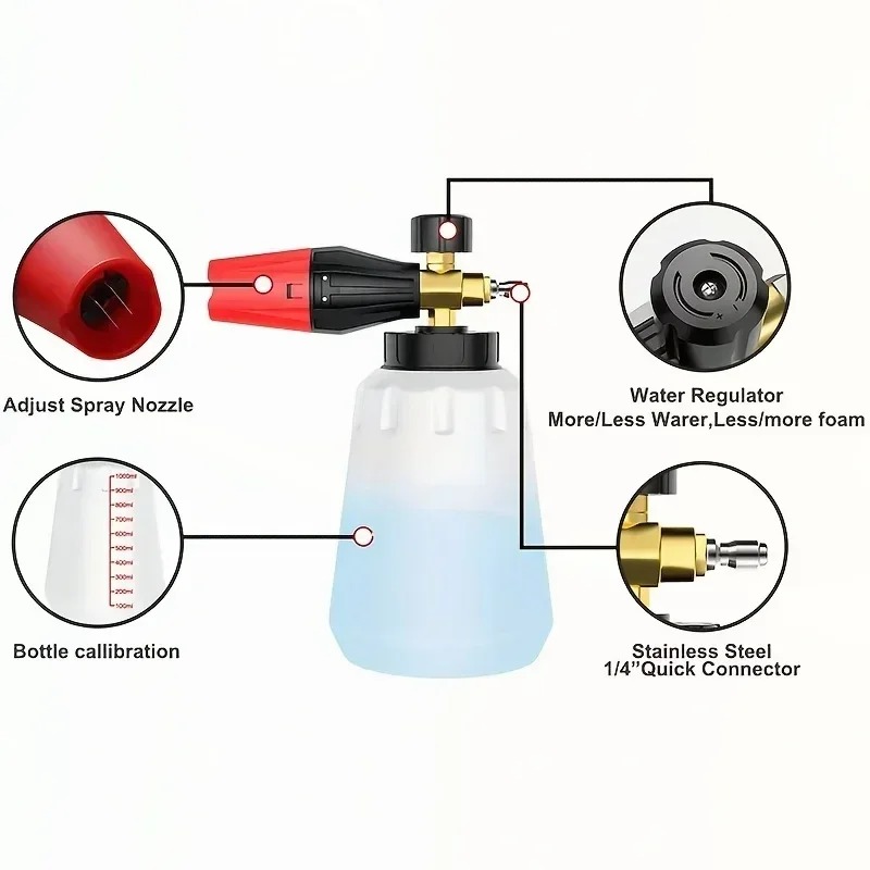 Adjustable High Pressure PA Sn - Pressure Washer Foam Gun review and price